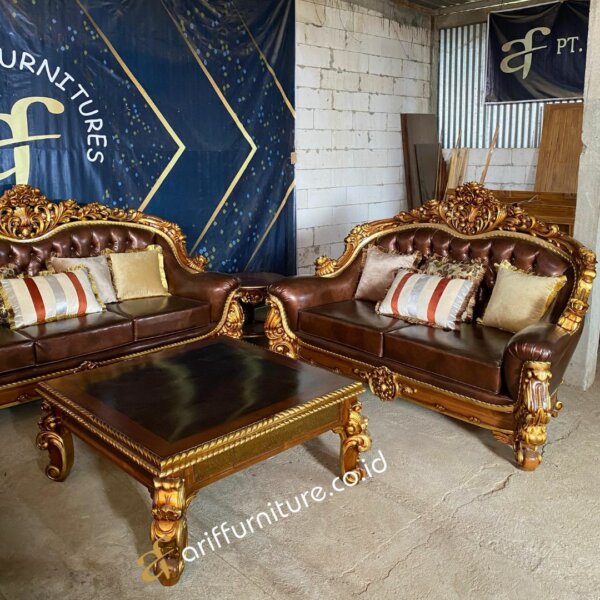 Sofa Tamu Mewah Terbaru Jepara World Carving AF-01 - Gambar 6