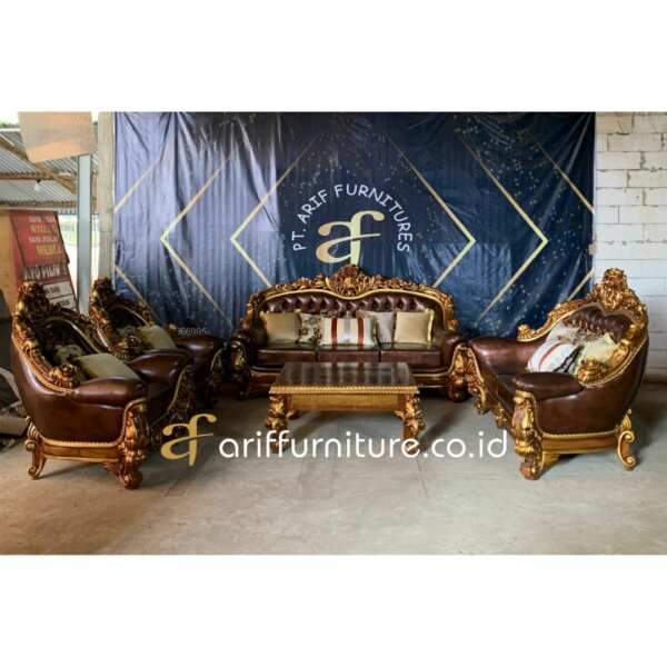 Sofa Tamu Mewah Terbaru Jepara World Carving AF-01 - Gambar 2