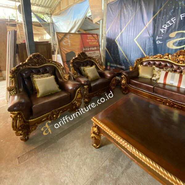 Sofa Tamu Mewah Terbaru Jepara World Carving AF-01 - Gambar 8
