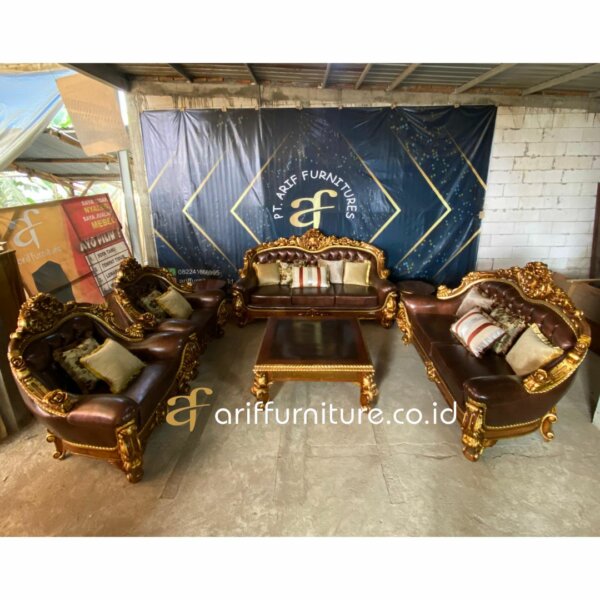 Sofa Tamu Mewah Terbaru Jepara World Carving AF-01 - Gambar 3