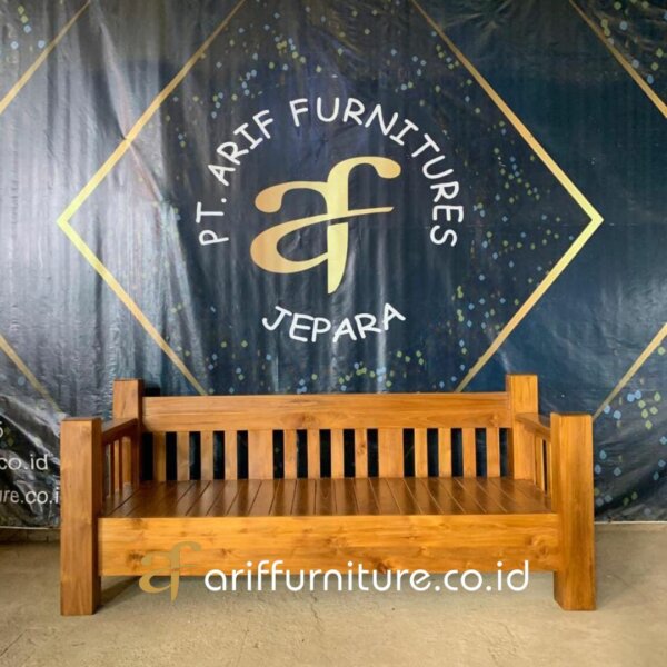 Bale Bale Minimalis Kayu Jati Jepara AF-06 - Gambar 2