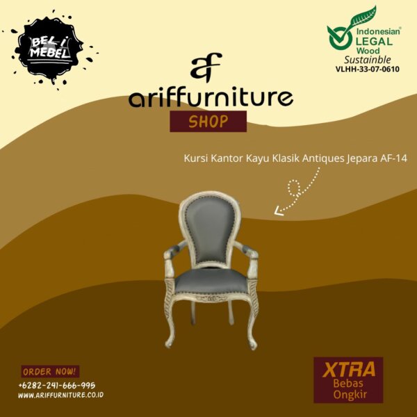 Kursi Kantor Kayu Klasik Antiques Jepara AF-14