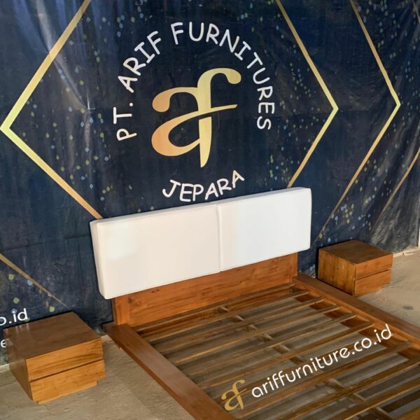 Dipan Kayu Jati Minimalis Jepara Design Modern AF-29 - Gambar 4