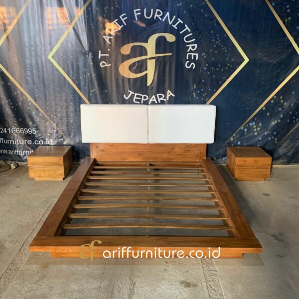 Dipan Kayu Jati Minimalis Jepara Design Modern AF-29 - Gambar 3