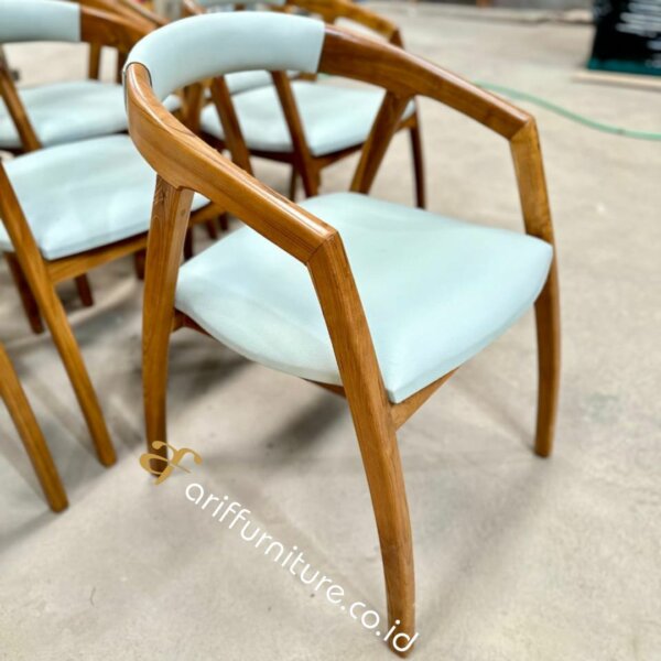 Kursi Cafe Minimalis Modern Terbaru Kayu Jati AF-20 - Gambar 3