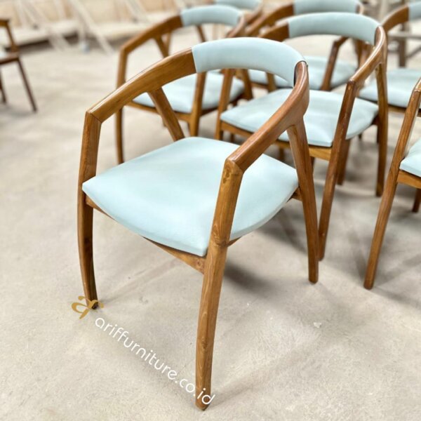 Kursi Cafe Minimalis Modern Terbaru Kayu Jati AF-20 - Gambar 4