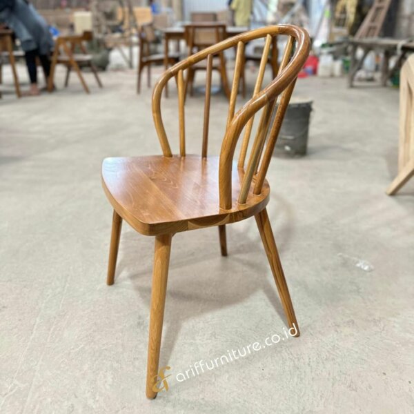 Kursi Makan Cafe Resto Minimalis Jati Klasik AF-24 - Gambar 3