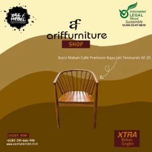 Kursi Makan Cafe Premium Kayu Jati Termurah AF-25