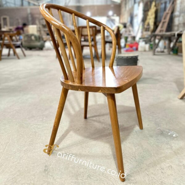 Kursi Makan Cafe Resto Minimalis Jati Klasik AF-24 - Gambar 4