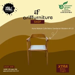Kursi Makan Cafe Retro Sandaran Modern AF-23