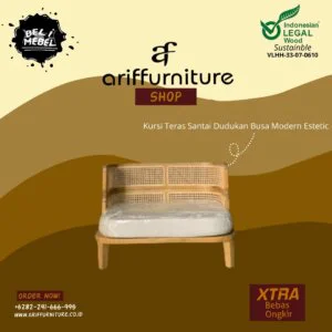 Kursi Teras Santai Dudukan Busa Modern Estetic AF-38