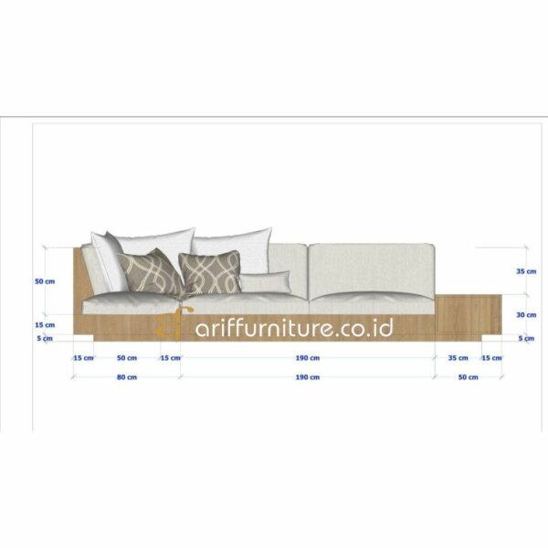 Kursi Sofa Living Room Minimalis Bali Kayu Jati AF-39 - Gambar 6