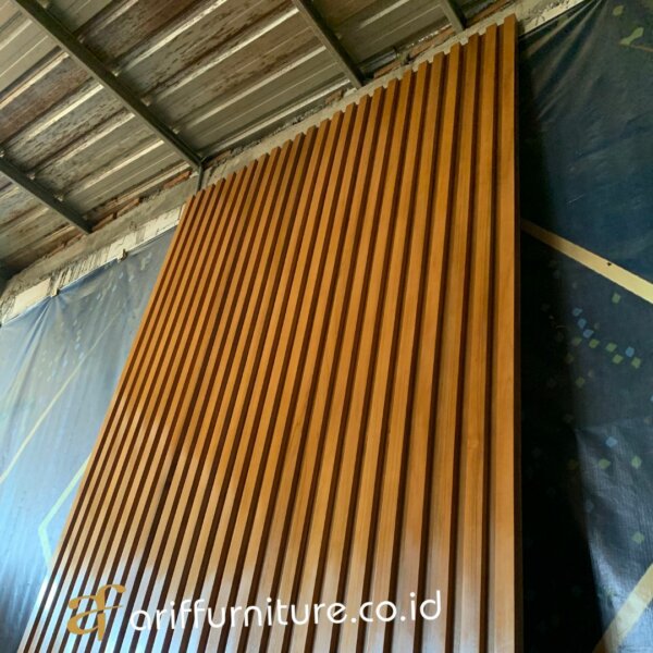 Wall Panel Dinding Kayu Jati Minimalis AF-35 - Gambar 3