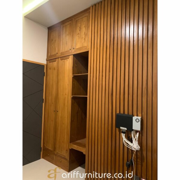 Wall Panel Dinding Kayu Jati Minimalis AF-35 - Gambar 6
