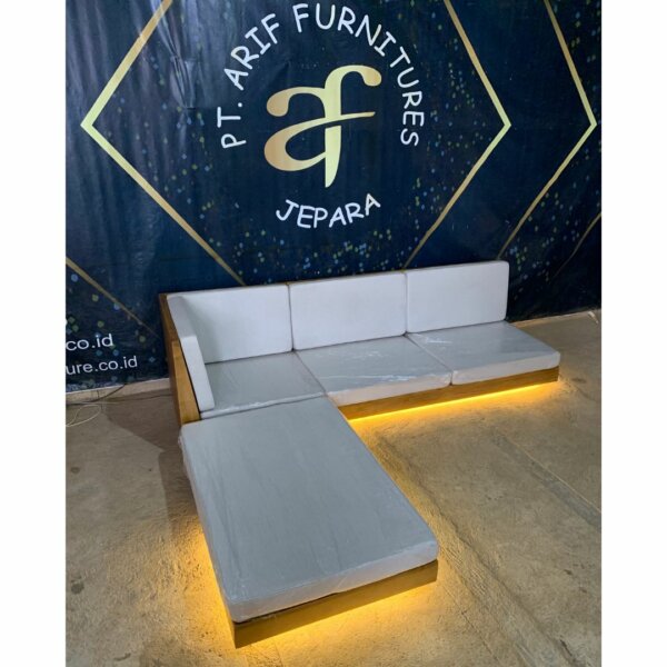 Sofa Living Room Modern Sudut Custom Design - Gambar 4