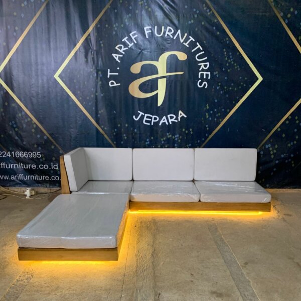 Sofa Living Room Modern Sudut Custom Design - Gambar 2