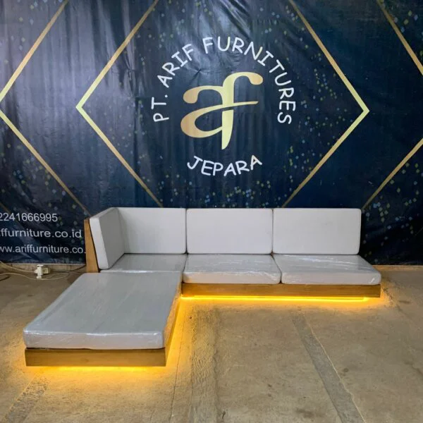 Sofa Living Room Modern Sudut Custom Design - Gambar 2
