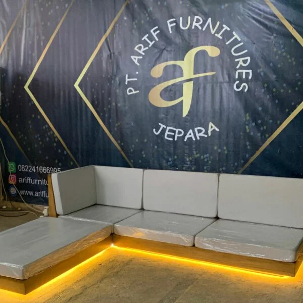 Sofa Living Room Modern Sudut Custom Design - Gambar 5