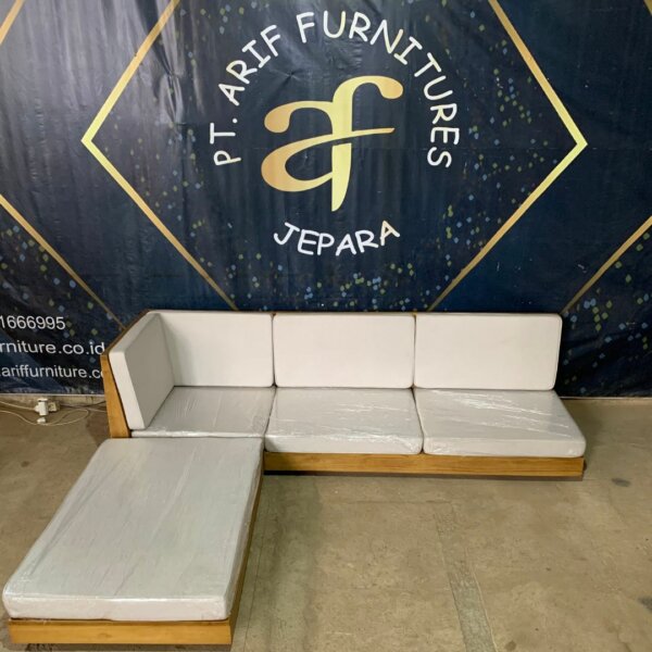 Sofa Living Room Modern Sudut Custom Design - Gambar 7
