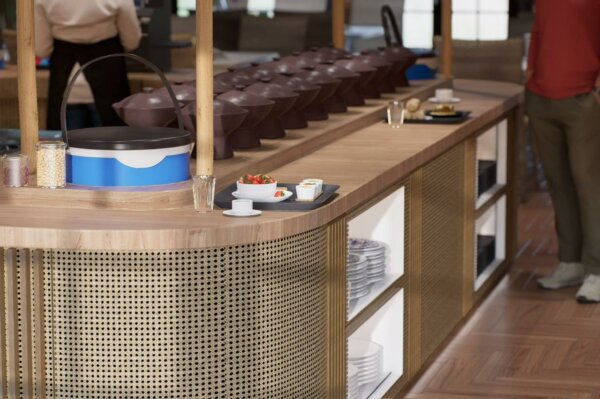 Meja Cafe Prasmanan Restaurant Kayu Jati Custom - Gambar 20