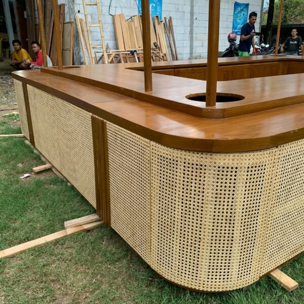 Meja Cafe Prasmanan Restaurant Kayu Jati Custom - Gambar 15