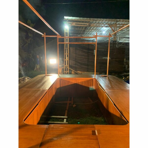 Meja Cafe Prasmanan Restaurant Kayu Jati Custom - Gambar 19