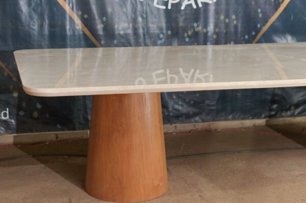 Dinning Table Modern Minimalis Top Marble - Gambar 7