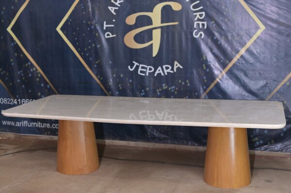 Dinning Table Modern Minimalis Top Marble - Gambar 6