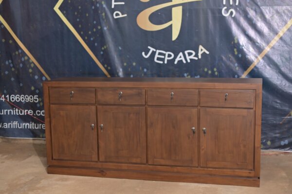 Meja Buffet Laci Kayu Jati Minimalis - Gambar 3