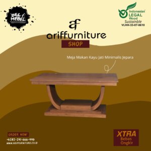 Meja Makan Kayu Jati Minimalis Jepara