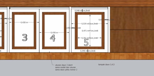 Lemari Hias Minimalis Hongsui Kayu Jati Custom - Gambar 9