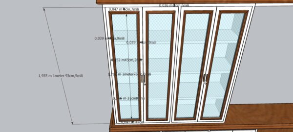 Lemari Hias Minimalis Hongsui Kayu Jati Custom - Gambar 12