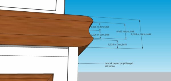 Lemari Hias Minimalis Hongsui Kayu Jati Custom - Gambar 21