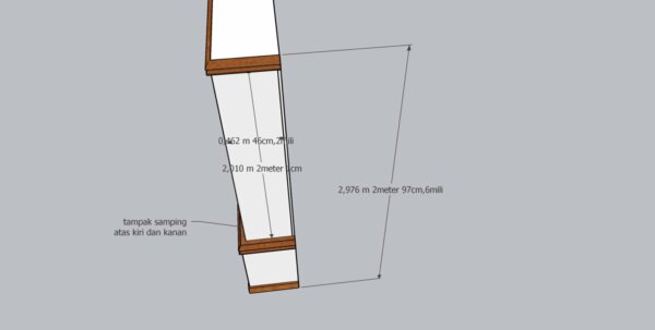 Lemari Hias Minimalis Hongsui Kayu Jati Custom - Gambar 24