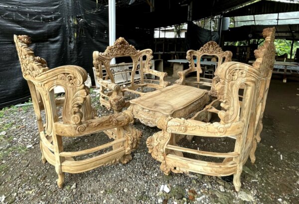 Kursi Sofa Ruang Tamu Mewah Ukiran Jepara - Gambar 18