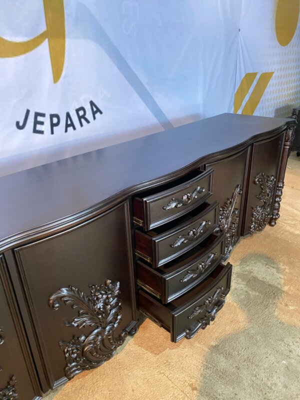 Meja Buffet TV Ukir Mewah Jepara - Gambar 8
