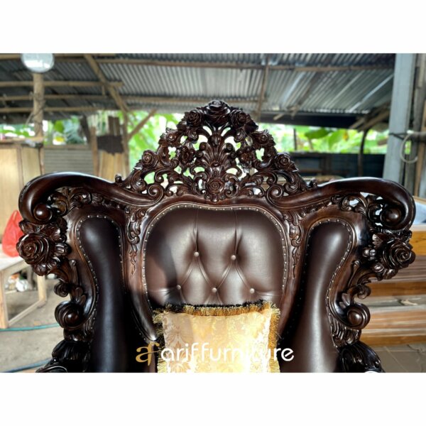 Kursi Sofa Ruang Tamu Mewah Ukiran Jepara - Gambar 13