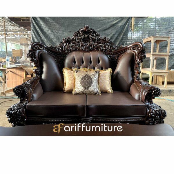 Kursi Sofa Ruang Tamu Mewah Ukiran Jepara - Gambar 4
