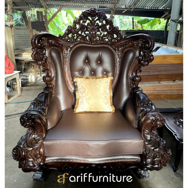 Kursi Sofa Ruang Tamu Mewah Ukiran Jepara - Gambar 9