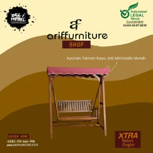 Ayunan Taman Kayu Jati Minimalis Murah