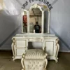 Custom Meja Rias Mewah Set Cermin Ukir Jepara - Gambar 2