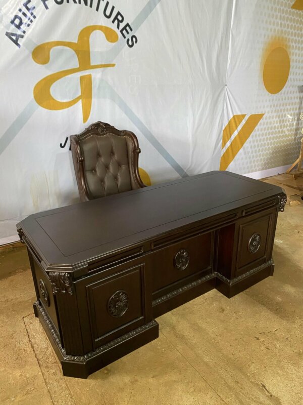 Kursi Meja Kantor Direktur Mewah Kayu Jati - Gambar 4