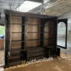 Lemari Hias Kaca 3 Pintu Rak Buku Pajangan - Gambar 6