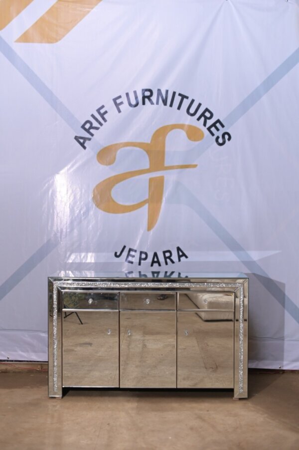 Meja Hias Kaca Mirror Table Minimalis - Gambar 2