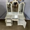 Custom Meja Rias Mewah Set Cermin Ukir Jepara - Gambar 7