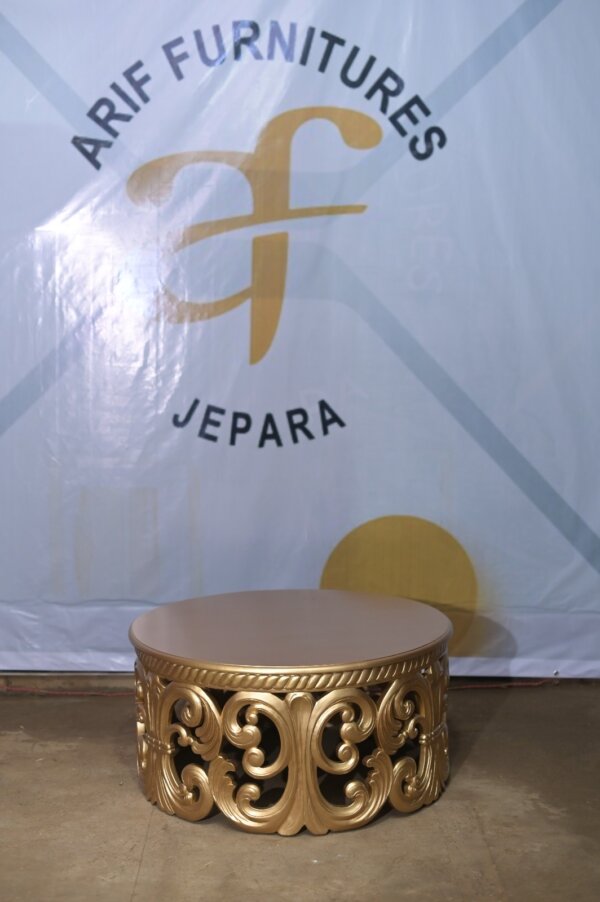 Meja Tamu Lesehan Ukir Mewah Jepara - Gambar 2