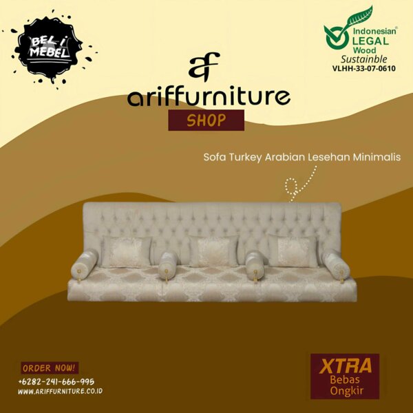 Sofa Turkey Arabian Lesehan Minimalis Mewah