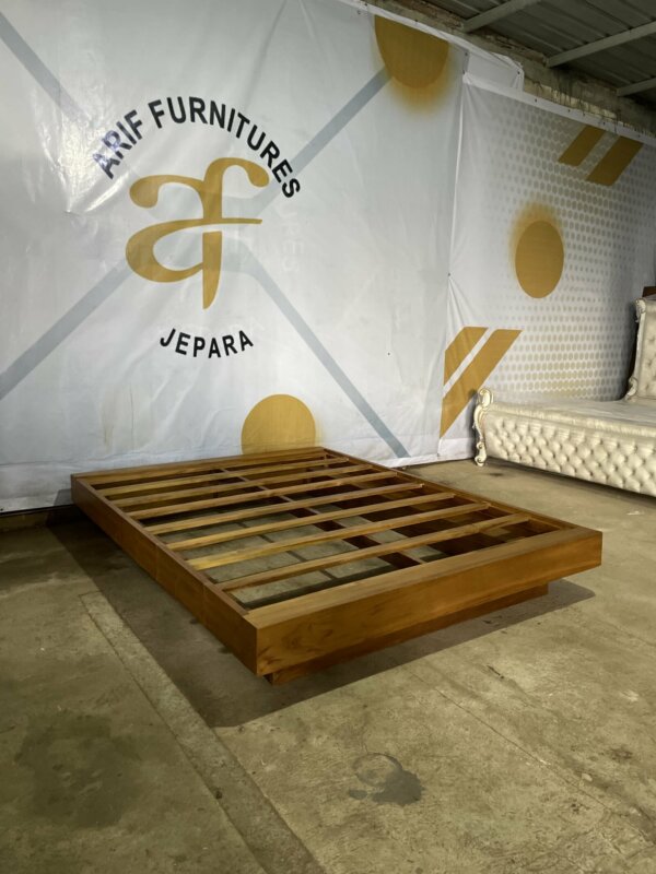 Tempat Tidur Minimalis Jepang Kayu Jati Lesehan - Gambar 9