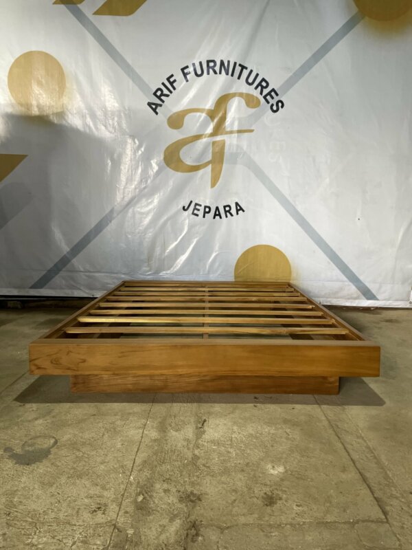 Tempat Tidur Minimalis Jepang Kayu Jati Lesehan - Gambar 4