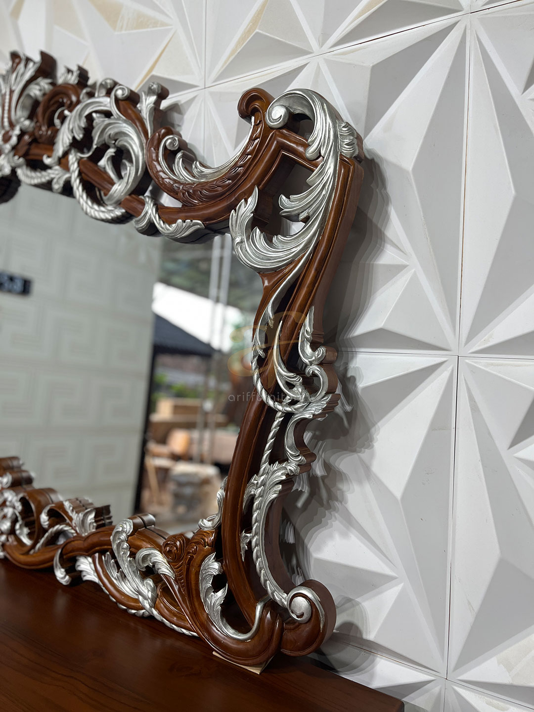 Meja Console Ruang Tamu Mewah Ukiran Jepara - Gambar 6